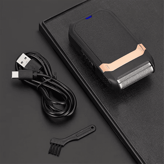 Electric Beard Trimmer for Men,Waterproof Portable Cordless Rechargeable Trimmer, Wet & Dry Shave with USB Charging