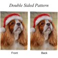 thumbnail image 3 of SKYSONIC Christmas Cavalier King Charles Spaniel Double Side Print Garden House Sports Flag 12x18 in Polyester Decorative Flag Banner for Outside House Flowerpot, 3 of 7