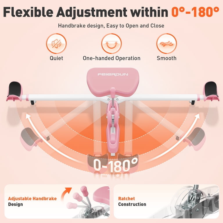 Upgo Leg Stretch Machine for Flexibility Training, Pink photo 8
