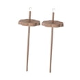 thumbnail image 4 of Shengyu Drop Spindle Practical Portable Wood Top Whorl 1 Spindle with Wool 2 Spindles 28x8.5cm, 4 of 6