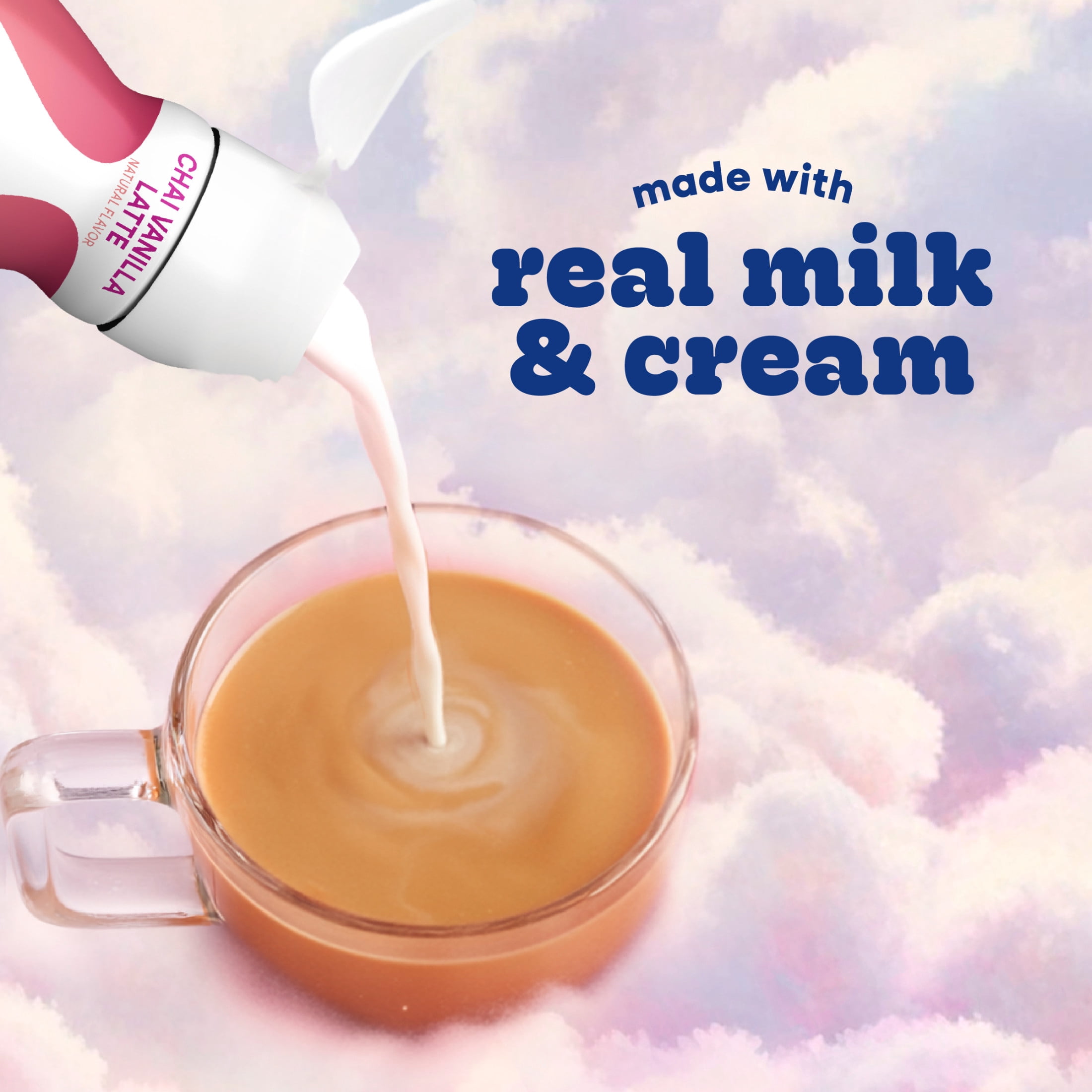 natural bliss Chai Vanilla Latte Flavored Creamer, Gluten Free Creamer, Iced, Hot Coffee 32 fl oz