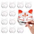 thumbnail image 1 of Aspire 12 PCS Paper Mache Masks for DIY Craft, Halloween Paintable White Masks Masquerade Masks Party Supplies, 1 of 7