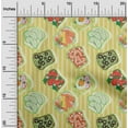 thumbnail image 2 of oneOone Cotton Flex Light Green Fabric Food Sewing Material Print Fabric By The Yard 40 Inch Wide, 2 of 4