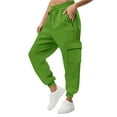 thumbnail image 6 of ZSQDM Women's Casual Pants Yoga Pants Green women casual pants Polyester M, 6 of 6