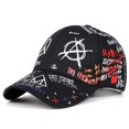 thumbnail image 2 of 2019 new graffiti printing baseball cap 100%cotton fashion casual hat men and women adjustable sun caps hip hop dad hats Gao Jinjia LED, 2 of 2
