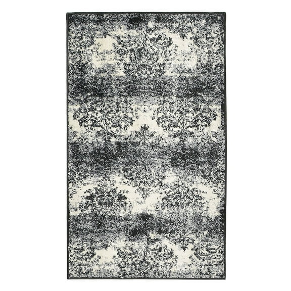 Studio Collection Vintage French Damask Design Contemporary Modern Area Rug Rugs 3 Different Color Options  (Damask Ivory / Grey, 2 x 3)