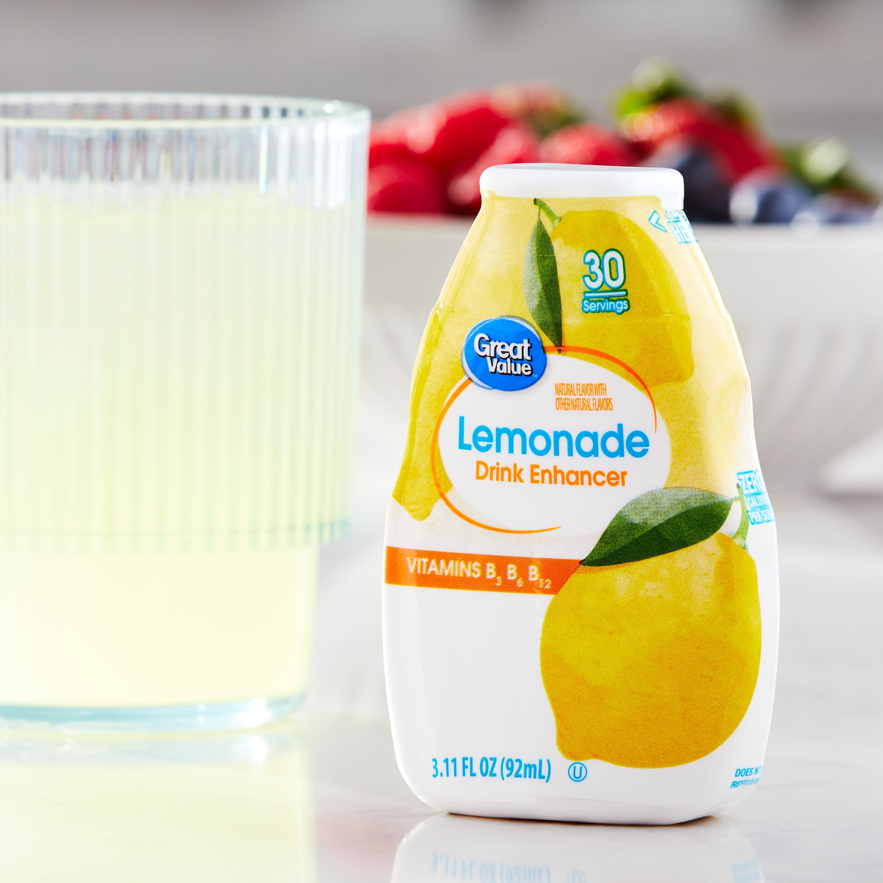 Great Value Liquid Drink Enhancer Lemonade, 3.11 fl oz