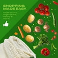 thumbnail image 6 of JUNELILY Reusable Grocery Bags Eco-Friendly for Shopping Farmers Market - Organic Cotton Mesh Bag for Fruits Vegetables Toys (Medium 13x11 in), 6 of 10
