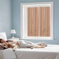 thumbnail image 3 of Burnt Orange Stripe Window Privacy Film, Farmhouse Striped Abstract Art Static Cling UV Sun Blocking Heat Control Window Tint Day and Night, Non-Adhesive One Way Windows Privacy Cover 17.7''x39.3'', 3 of 7