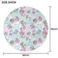 thumbnail image 6 of Pioneer Flower Floral Print Pattern Round Tablecloth 60"x60",Wrinkle Wipeable Table Cloth for Kitchen Dining Room Picnic Patio Party, 6 of 6