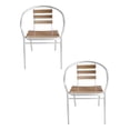 thumbnail image 1 of Juego 2 Sillas Galerias El Triunfo Tubular de Aluminio y Madera Elegante, 1 of 7