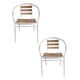 thumbnail image 1 of Juego 2 Sillas Galerias El Triunfo Tubular de Aluminio y Madera Elegante, 1 of 7