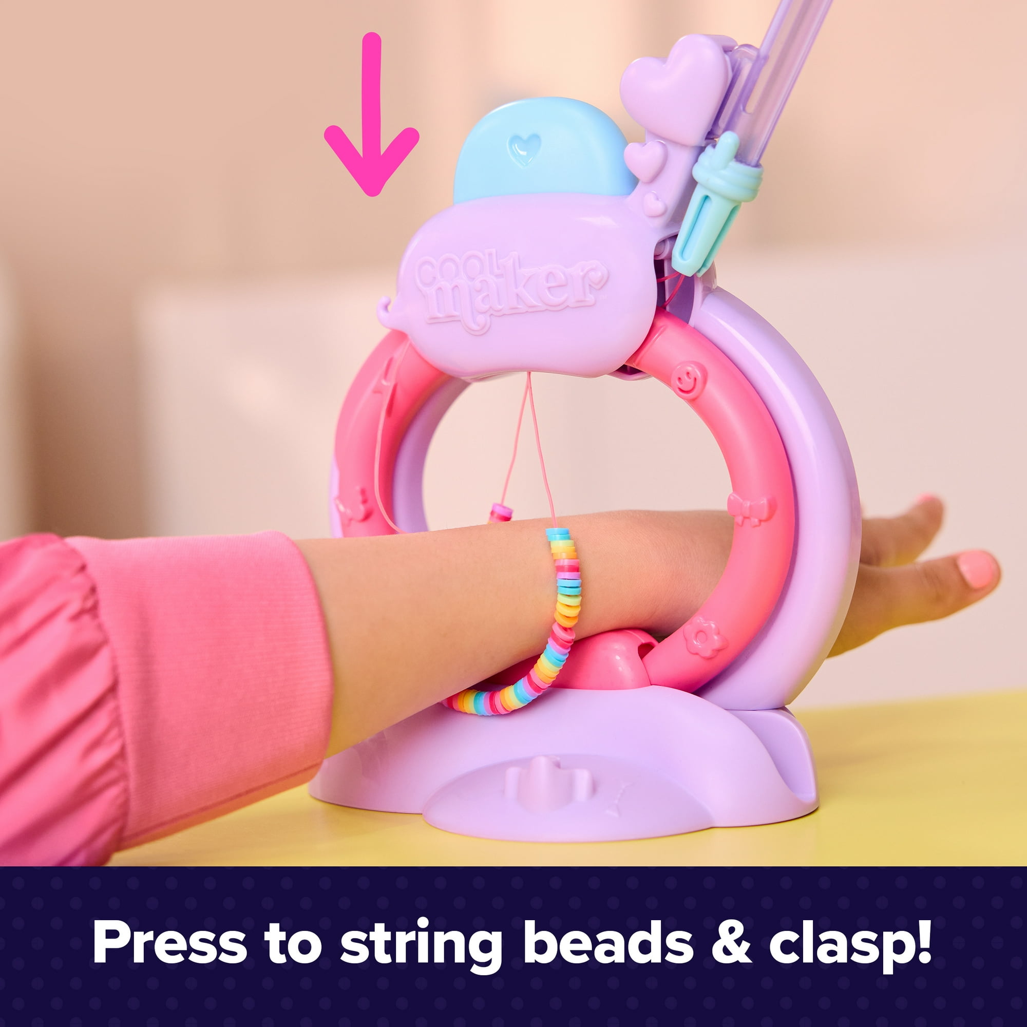 Cool Maker, Stack’d Heishi, Atelier à bracelets avec stylo à perles et plus de 1 200 perles pour bracelets, permet de créer 15 bracelets, activités artistiques et manuelles pour filles à partir de 7 a Cool Maker, Stack’d Heishi, Atelier à bracelets avec stylo à perles et plus de 1 200 perles pour bracelets, permet de créer 15 bracelets, activités artistiques et manuelles pour filles à partir de 7 ans