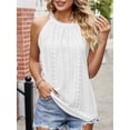 thumbnail image 5 of LAVA Womens Halter Tank Top Casual Sleeveless Summer Tops Blouse (White, 2XL), 5 of 8