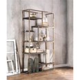 thumbnail image 2 of Bowery Hill Modern Metal 6-Shelf Bookcase in Champagne, 2 of 10