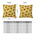 thumbnail image 3 of Rateoe Sunflowers Pattern Throw Pillow Cover Premium Pillow Stuffer Sham Square for Decorative Cushion Bed Couch Sofa(Pillow insert not included), 3 of 8