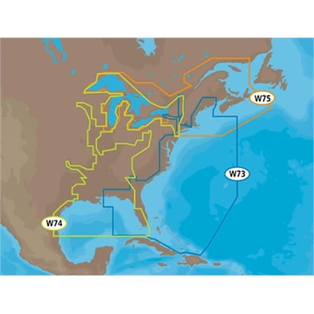 C-MAP NA-M022 Max Wide SD Card East Coast And Bahamas