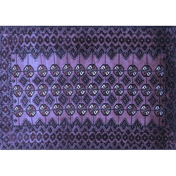 Ahgly Company Machine Washable Indoor Rectangle Southwestern Blue Country Area Rugs, 2' x 3'