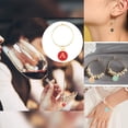 thumbnail image 6 of 1 Box 26 Set Drink Identifiers Markers Wine Glass Tag Charms Including Alphabet Letter Alloy Enamel Pendants Brass Charm Rings Jump Rings for Party Favors Family GatheringColorful, 6 of 9