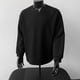 thumbnail image 4 of Ceisia Men's Relaxed Fit Vertical Rib Knit Small V-Neck Long Sleeve Casual Top Gifts, 4 of 8