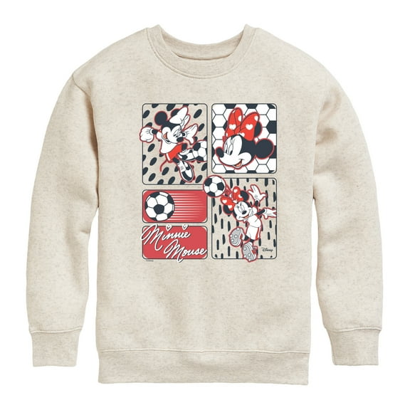 Disney - Minnie Soccer - Toddler & Youth Crewneck Fleece Sweatshirt
