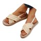 thumbnail image 2 of MKLEKYY Sandalias de Mujer para Playa, Sandalias de Tela de Verano A La Moda Con Punta Abierta para Mujer, Zapatos Casuales y Cómodos, 2 of 4