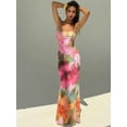 thumbnail image 4 of Women's Elegant Floral Print Backless Maxi Dress - Summer Beach Vacation Boho Dress for Party, Wedding Guest, Bridal Shower, 4 of 8