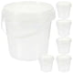 thumbnail image 2 of 6pcs Food Grade Ice Cream Storage Bucket Thick Plastic Transparent Refrigerator Bucket, 2 of 5