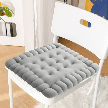 

Avdolw Biscuit Shaped Meditation Cushion seat Cushion Round Cookie Chair Pad Square Floor Pillow Cushion for Chair Living Room Balcony Office Sofa Yoga 16inch（40cm） (Square Gray)