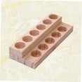 thumbnail image 5 of LOLIPPYY 1Pack Desktop Stand Light Brown Wooden Essential Oil Storage 8.9*3.3*1.6in, 5 of 5