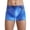 Blue, variant on Mens Fake Jean Underwear Stretch 3D Denim Print Bulge Pouch Boxer Briefs Cowboy Printed Cotton Shorts XL