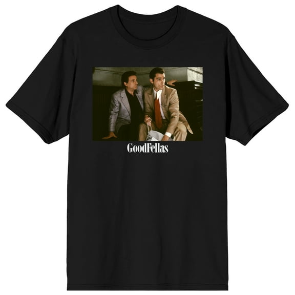 GoodFellas Tommy DeVito and Henry Hill Characters Men's Black Graphic Tee-4XL
