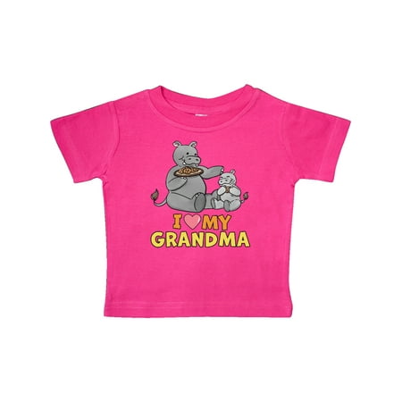 

Inktastic I Love My Grandma Hippos Gift Baby Boy or Baby Girl T-Shirt