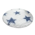 thumbnail image 1 of Living Room Rug, Plaid Round Bedroom Soft Mat Artificial Rugs Washable Rug Plush Fuzzy living Room Furniture Spring Decor Gifts for Housewarming for Dorm Nursery Kids Rug Decor Aesthetic, 31x31IN, 1 of 2