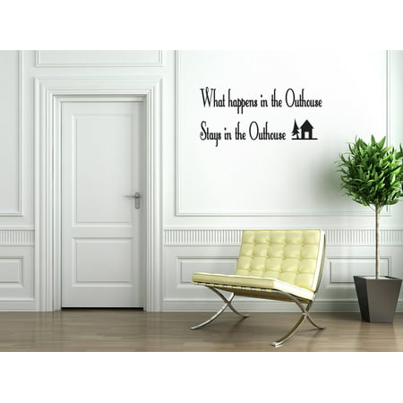 Outhouse Bathroom  Vinyl Wall  Decal Quotes Wall  Stickers 
