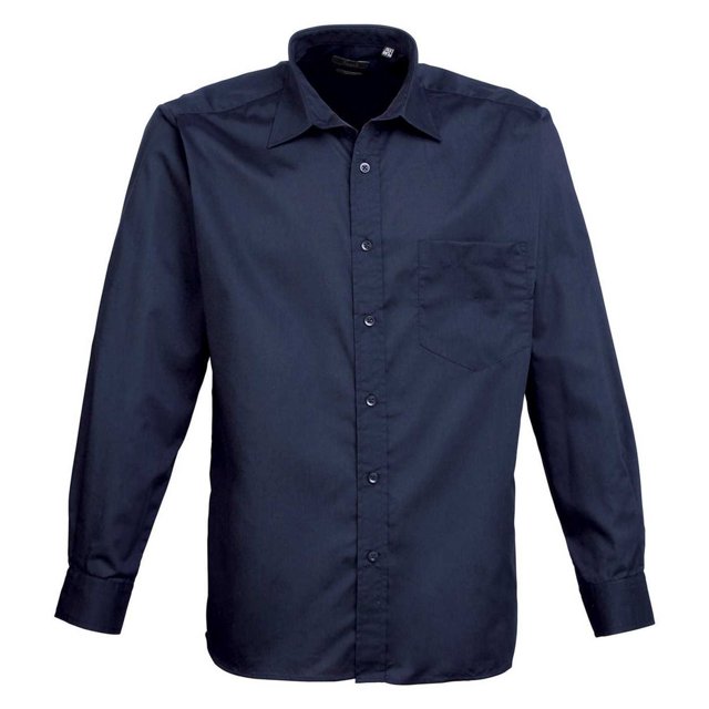 Premier Mens Poplin Long-Sleeved Shirt