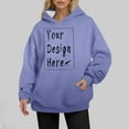 thumbnail image 6 of Krdevn Womens Fall Sweatshirts,Women's Hooded Long Sleeved Solid Color Hoodie,Pullover Sweatshirts for Women,Size:S, 6 of 9