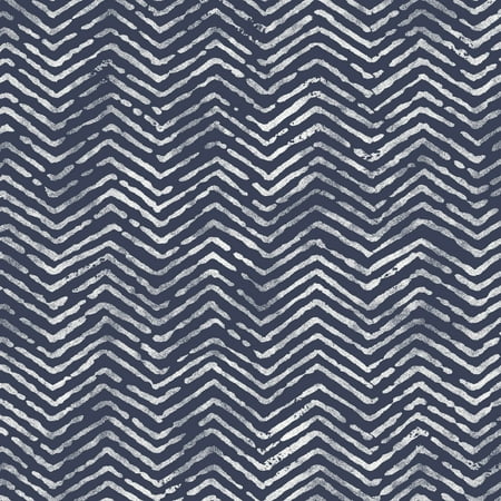 Waverly Inspirations Herringbone Navy 100% Cotton Duck Fabric Quilt Crafts, per