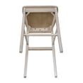 thumbnail image 5 of International Concepts Solid Wood Cross Back Bar Height Stool in Washed Gray Taupe by International Concepts, 5 of 10