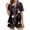 Black, variant on Outfits for Women 2 Piece Halloween Graphic Print Lapel Short Sleeve Pocketed Top And Shorts Homewear Women's Clothing Sets Black L