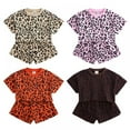thumbnail image 7 of BULLPIANO Girl Outfit Toddler Clothes Leopard Print Top and Shorts Cute Summer Short Set Toddler Summer Clothes, 7 of 7