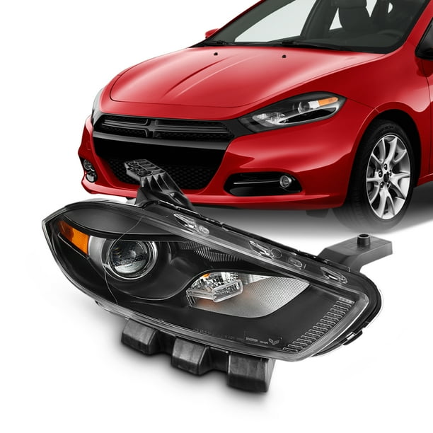 Fit 20132016 Dodge Dart Halogen Blk Projector Headlight Passenger