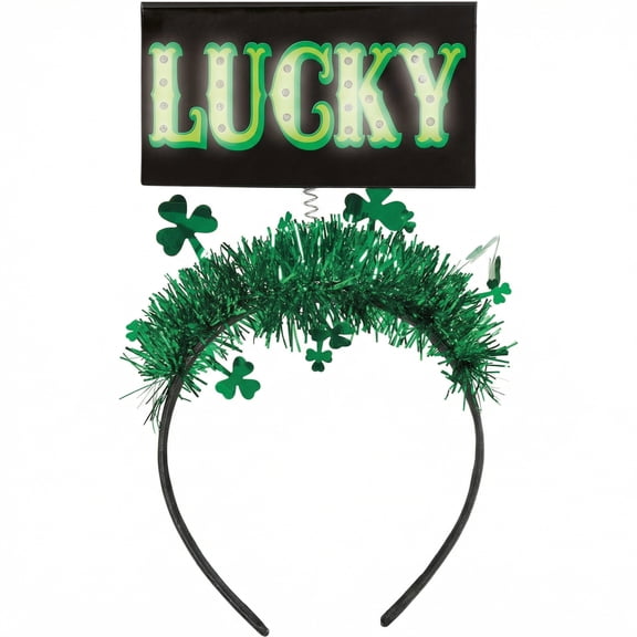 Amscan Lucky Light-Up Shamrock Headband for St. Patrick's Day
