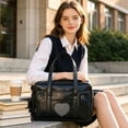 thumbnail image 5 of Japanese JK Uniform Bag, PU Leather Large Capacity Briefcase Handbag, Multi‑Pocket Work School Laptop Tote Bag for Student Cosplay Daily Commute, 5 of 8