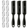 thumbnail image 1 of 3Pcs Hair Razor Combs Double Side Hair Cutting Comb with 10Stainless Steel Blade, 1 of 7