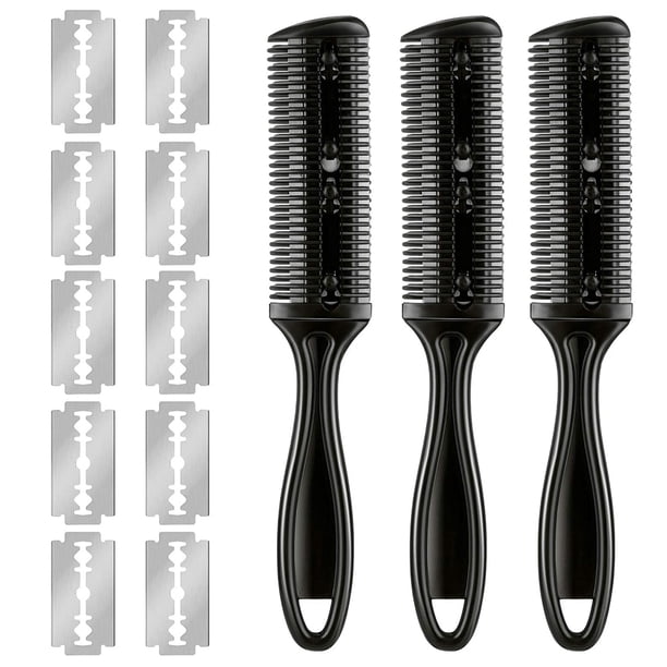 Tijeras de peluquería NikouMX 3 Piezas Peine con Cuchilla