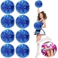 thumbnail image 1 of LINLIN Cheerleader ponpon, Cheerleading Pom Poms, Premium Metallic Pom Poms Set Cheering Hand Flowers Handle Dance Pom Poms Cheering Squad Pompoms for Football Basketball Cheers, 1 of 7