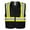 Black, variant on KAYGO Safety Vest with Pockets - High Visibility Reflective Vest ANSI Class 2 Construction Vest