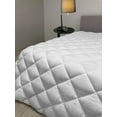 thumbnail image 2 of Herringbone Down Alternative Comforter, Ethnic Style Repeated Diamond Shapes in Vertical Mesh Pattern, Microfiber Quilt for All Season, 5 Sizes, Ivory and Charcoal Grey, by Ambesonne, 2 of 3