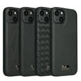 thumbnail image 2 of SaniMore for iPhone 13 Pro Case, PU Leather Rugged PC Shockproof Tough Anti-Fingerprint Ultra Slim Lightweight Luxury Anti-scratch Wear-resistant Durable Cover for iPhone 13 Pro, Beef Tendon Black, 2 of 6